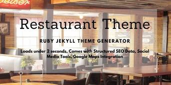 Restaurant Website template includes every technical SEO benefit required for google rich snippets. It includes google maps integration and super fast image carousel. Includes Schema Menu!