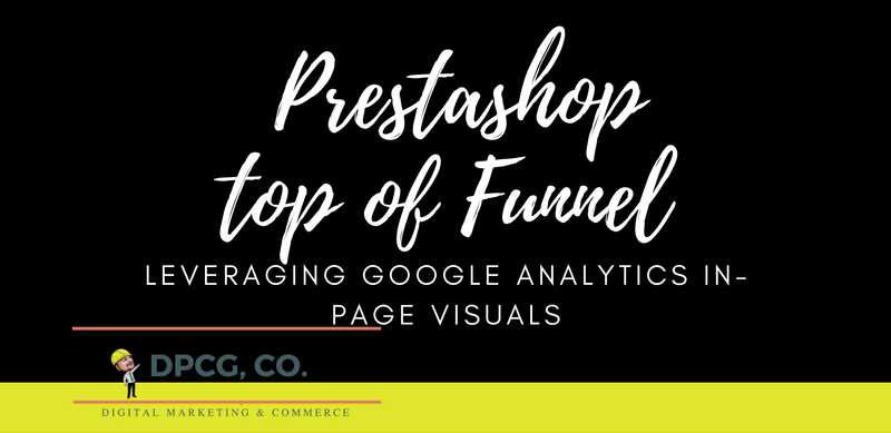 Enhance Prestashop top menu with In-Page Analytics, you can make a visual assessment of how users interact with your web pages.