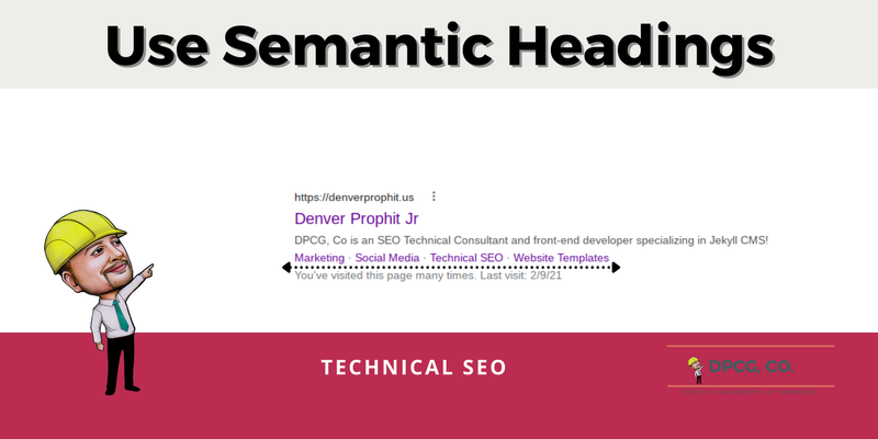 Semantic Headings Step: 3
